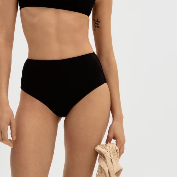 NWT Everlane 2PC Swimsuit Black - Picture 8 of 10